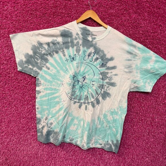 Butterfly Moon tiedye T-shirt size 2XL - Picture 3 of 4